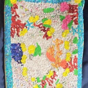 Colorful Sequin Embellished Clutch - Multicolor